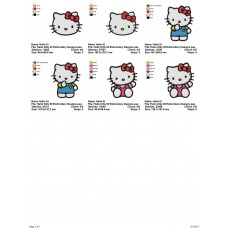 Package 3 Hello Kitty 02 Embroidery Designs